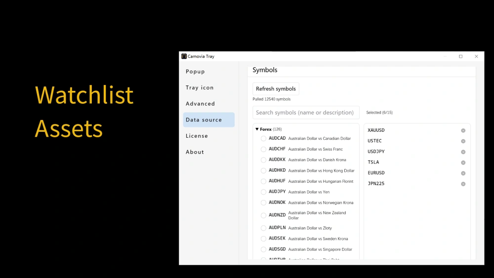 Watchlist · Assets
